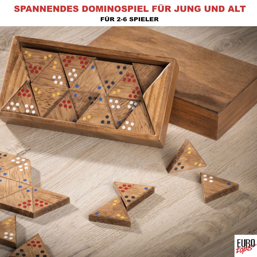 Holzspielbrett mit Zahlenreihen 1-10, grüner Spielfläche und Würfeln. Spielsteine sind in den Reihen.