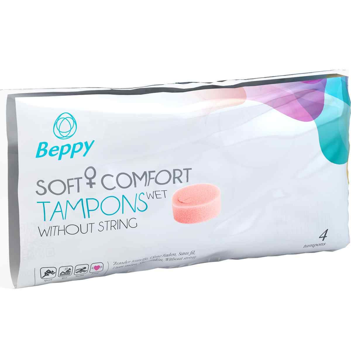 Beppy *Wet* Soft + Comfort Tampons without String 4 St Tampon