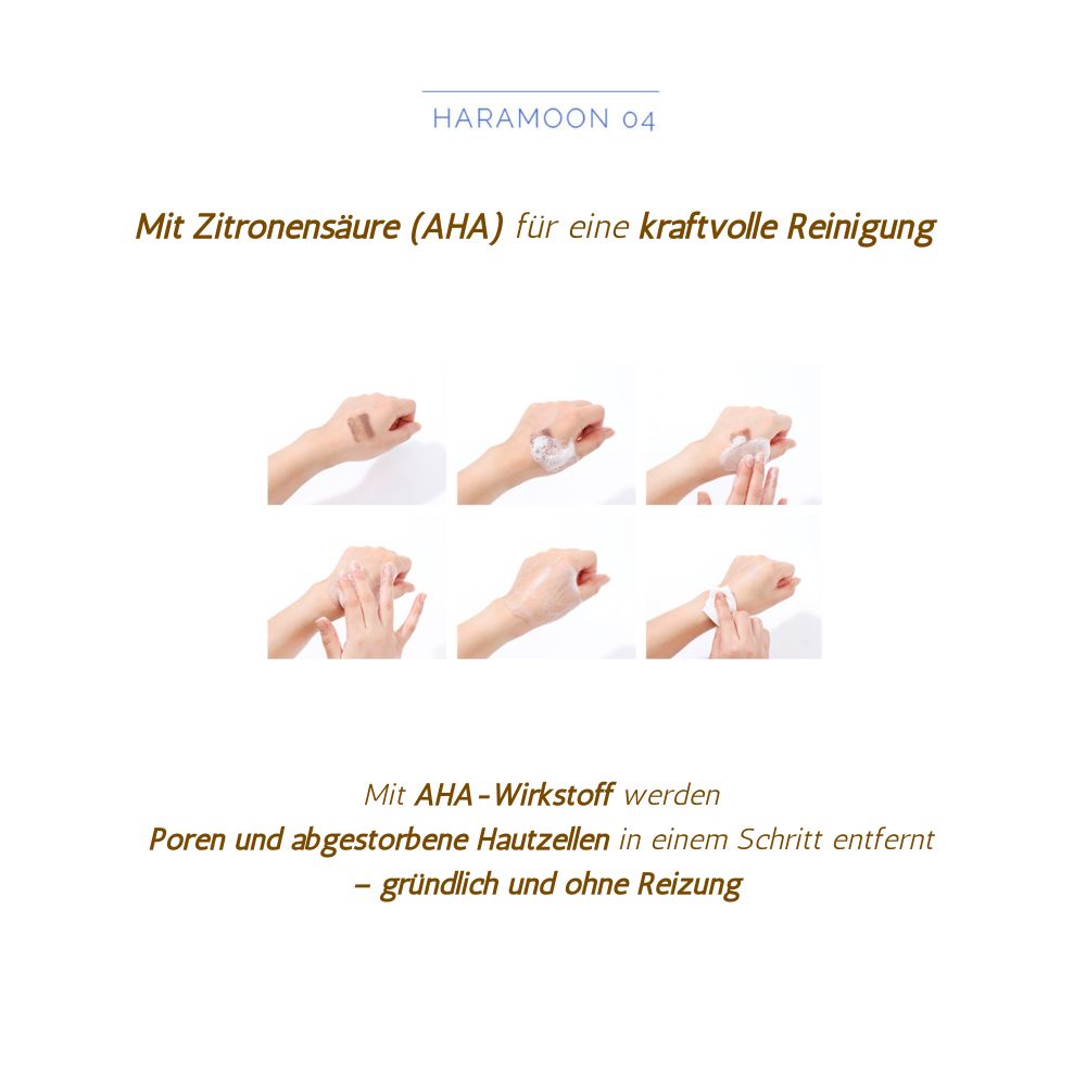 HARAMOON Veganer pH-milder Reinigungsschaum mit Hyaluronsäure