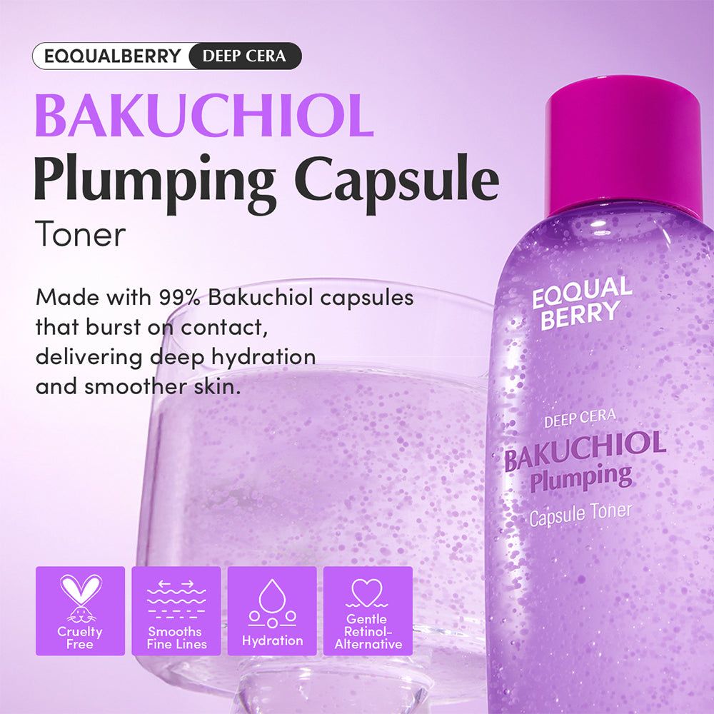 EQQUALBERRY Bakuchiol Plumping Capsule Toner
