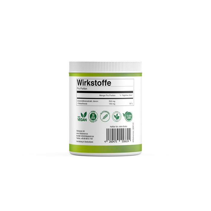 VitaSanum® - Löwenmähne Extrakt (Hericium erinaceus) 1 g Pulver