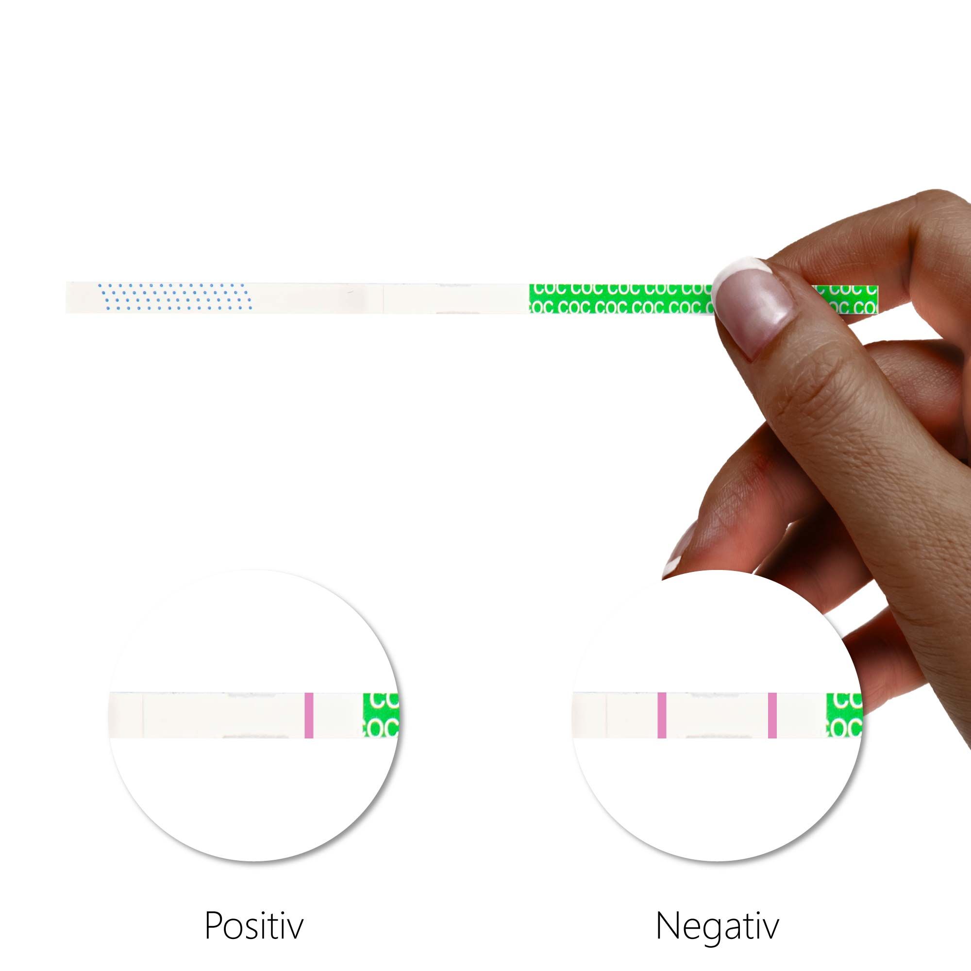 LuxmedIQ Drogenschnelltest für Kokain - Urin Drogentest Koks Crack - Cutoff 150 ng/mL