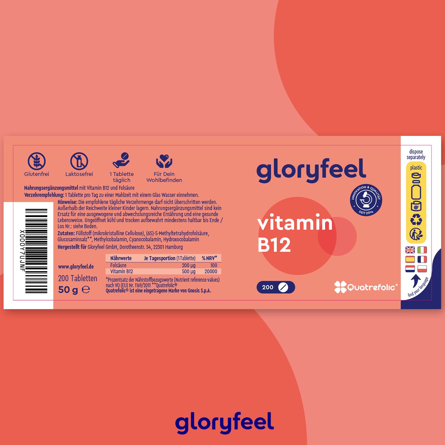 gloryfeel® Vitamin B12 Nature