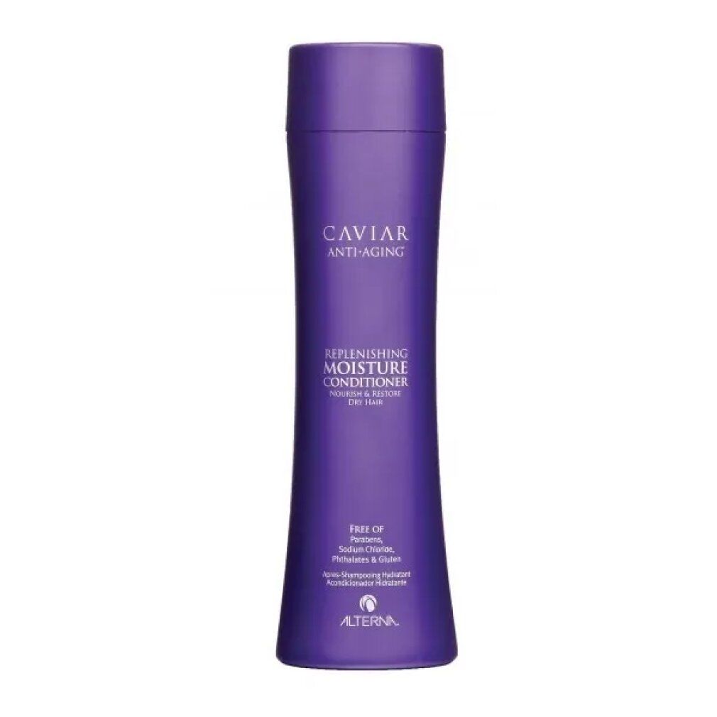 Alterna Caviar Anti-Aging Feuchtigkeitsconditioner, lila Flasche.