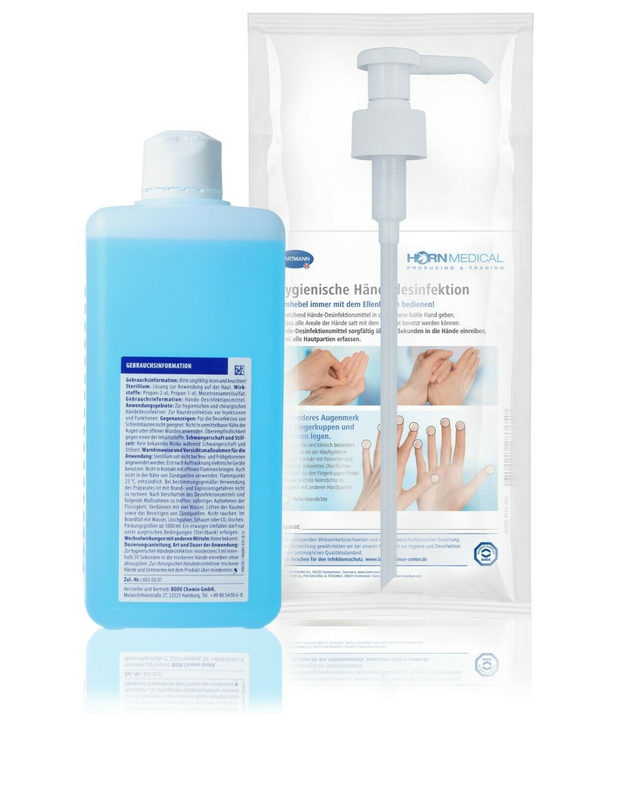 Sterillium Classic Händedesinfektionsmittel Set mit Horn Medical Dosierpumpe