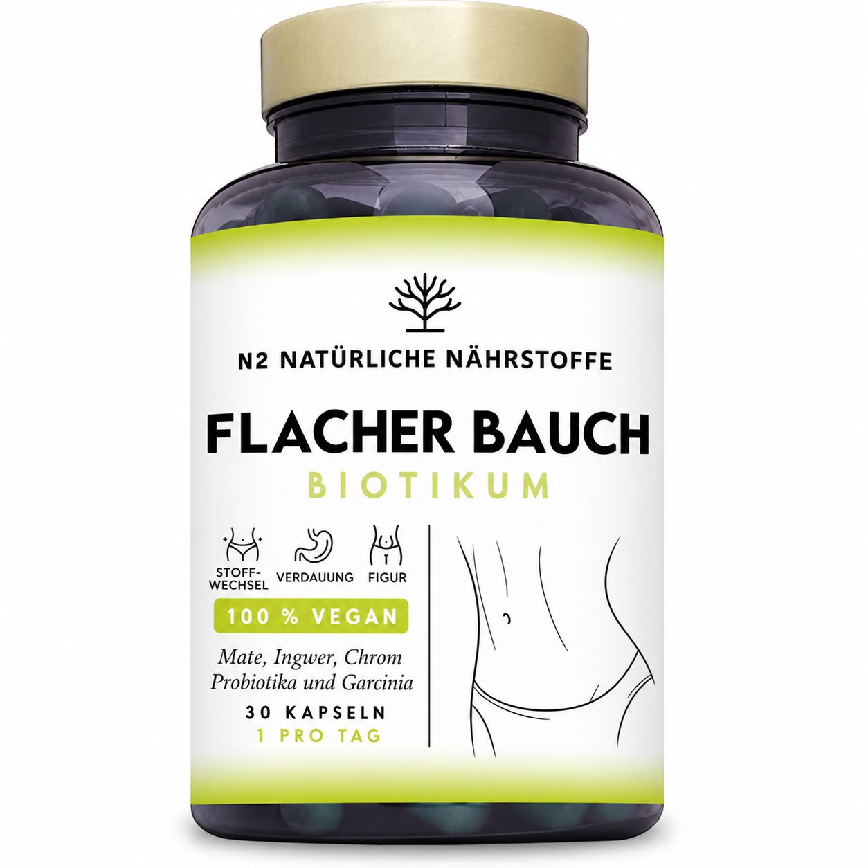 N2 Natural Nutrition Flat Belly Biotics 30 St