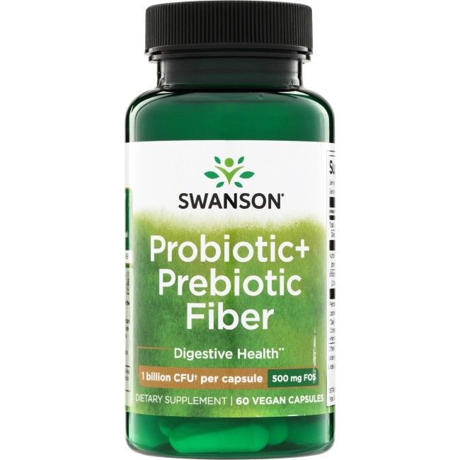 Swanson Probiotika + Präbiotische Ballaststoffe 60 Pc