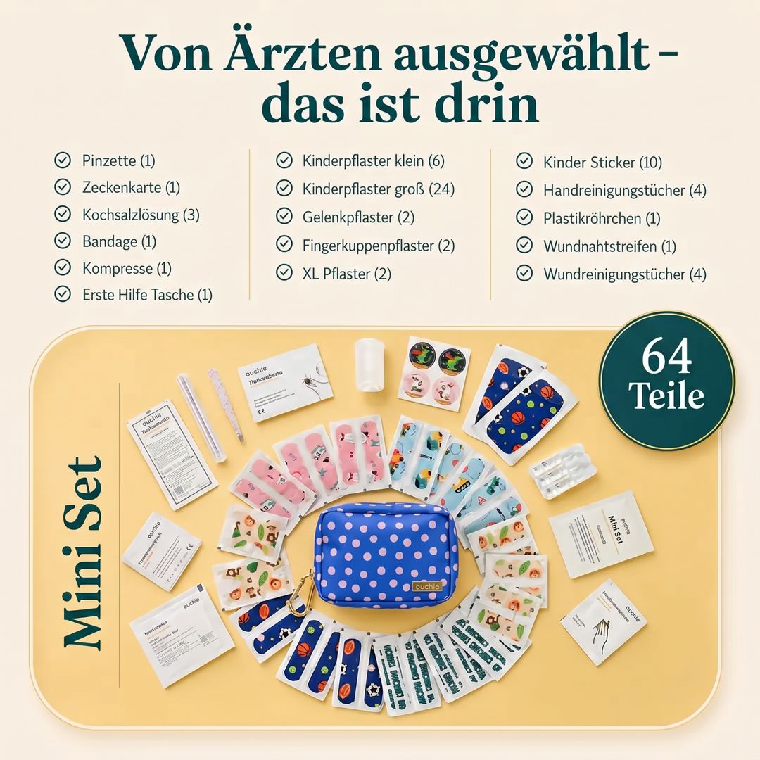 ouchie Mini Erste-Hilfe-Set Farbe Dots