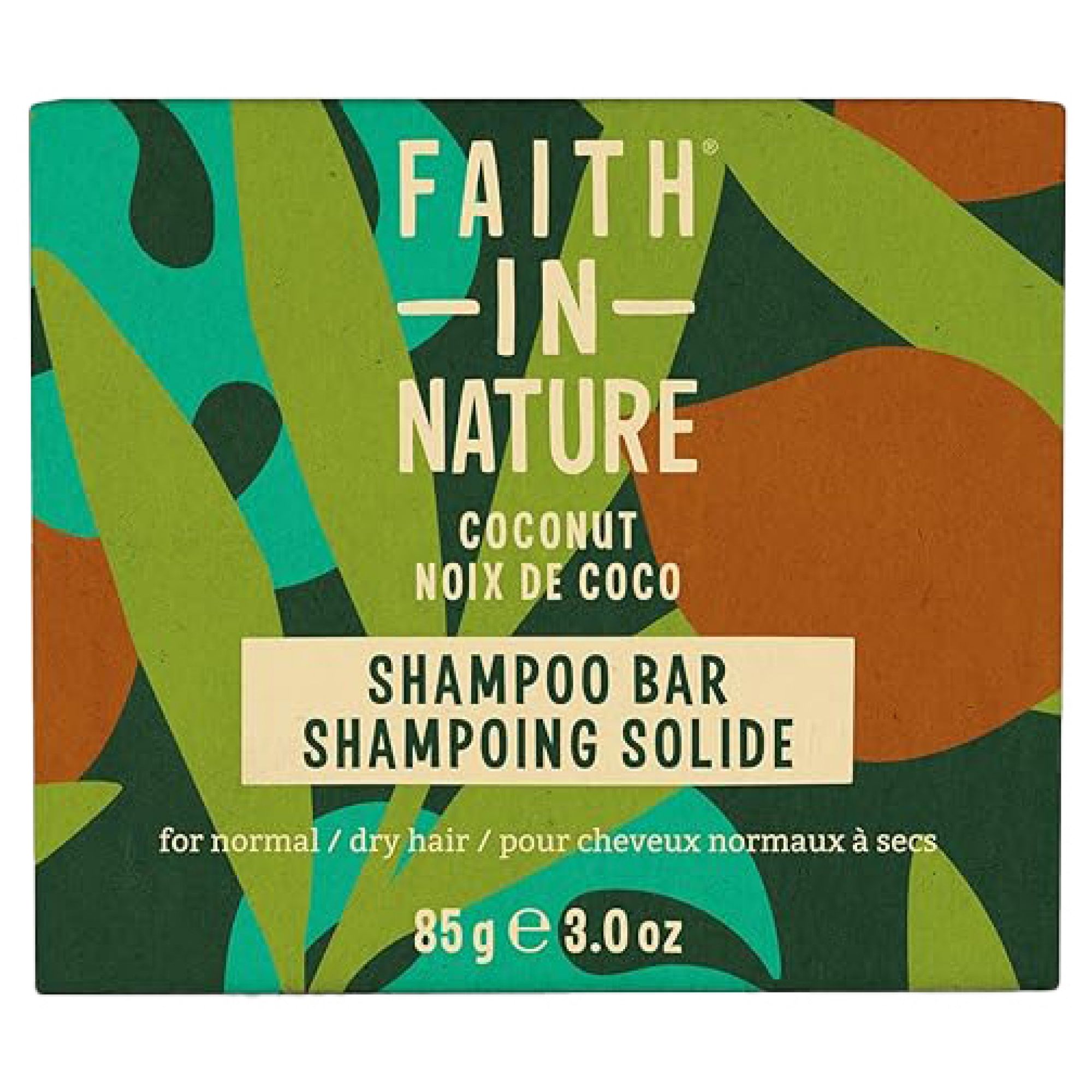 Faith In Nature Festes Shampoo mit Kokosnuss 7,2x3,3x6,3 cm