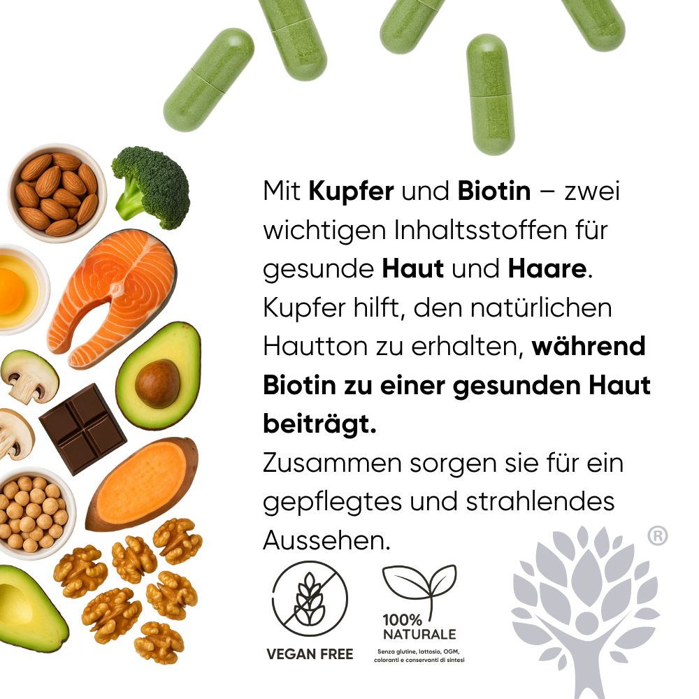 Flasche RedMoringa Kollagen Hyaluron. Text: Moringa, Kollagen, Hyaluronsäure. Weltweit einzigartige Formel.