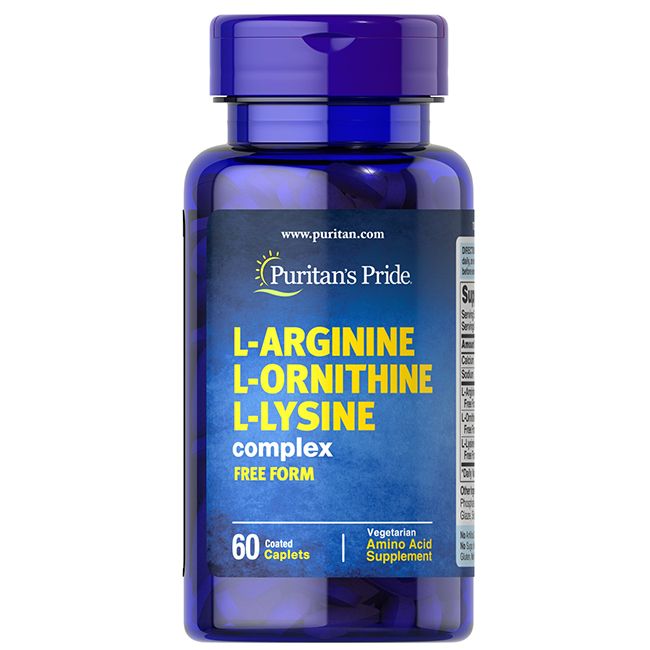 Puritan's Pride L-Arginin L-Ornithin L-Lysin 60 Pc