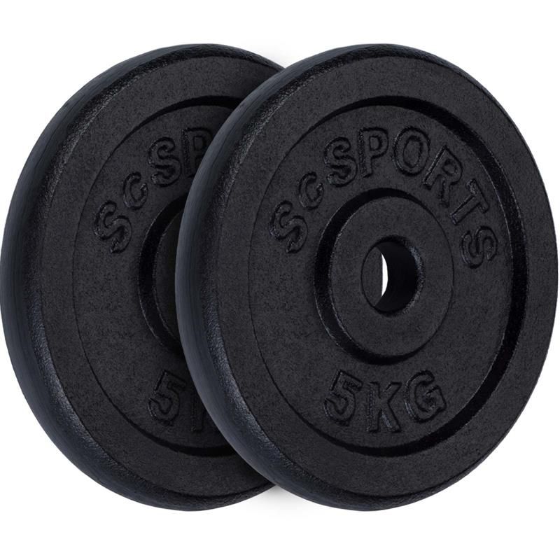ScSPORTS® 48 kg Guss Hantelset  Kombiset  inkl. 12 Hantelscheiben