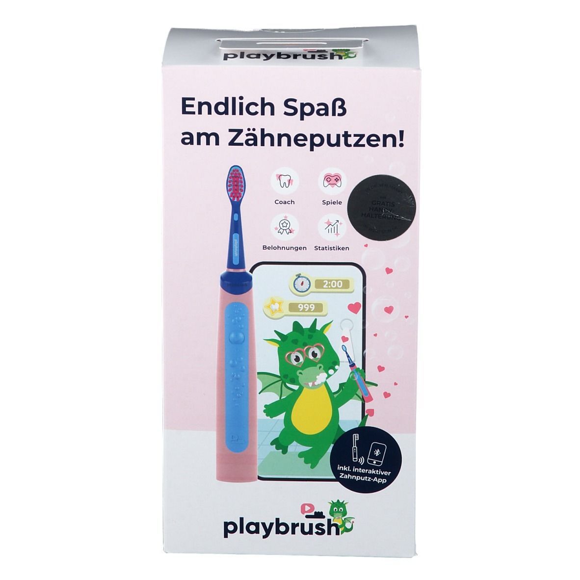 Playbrush Smart Sonic Ersazubürstenkopf, pink