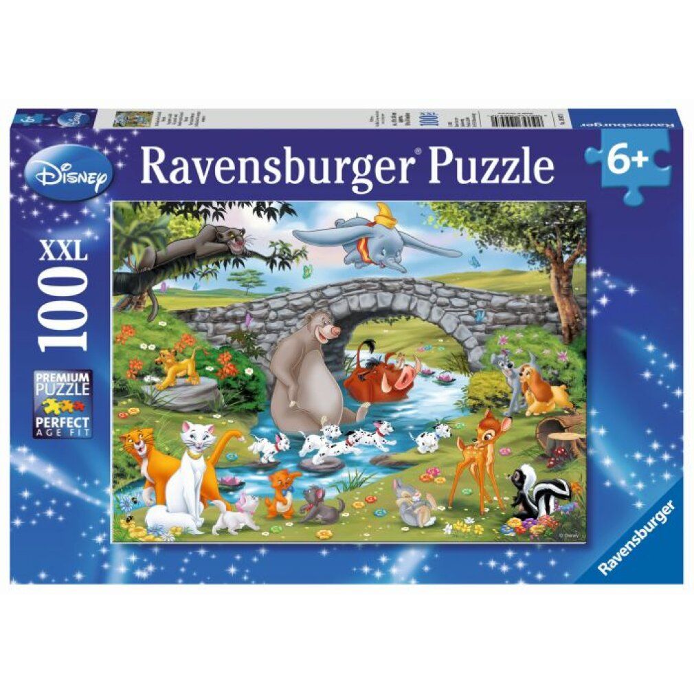 Puzzle per bambini Ravensburger - 10947 La famiglia degli amici animali - 100 pezzi