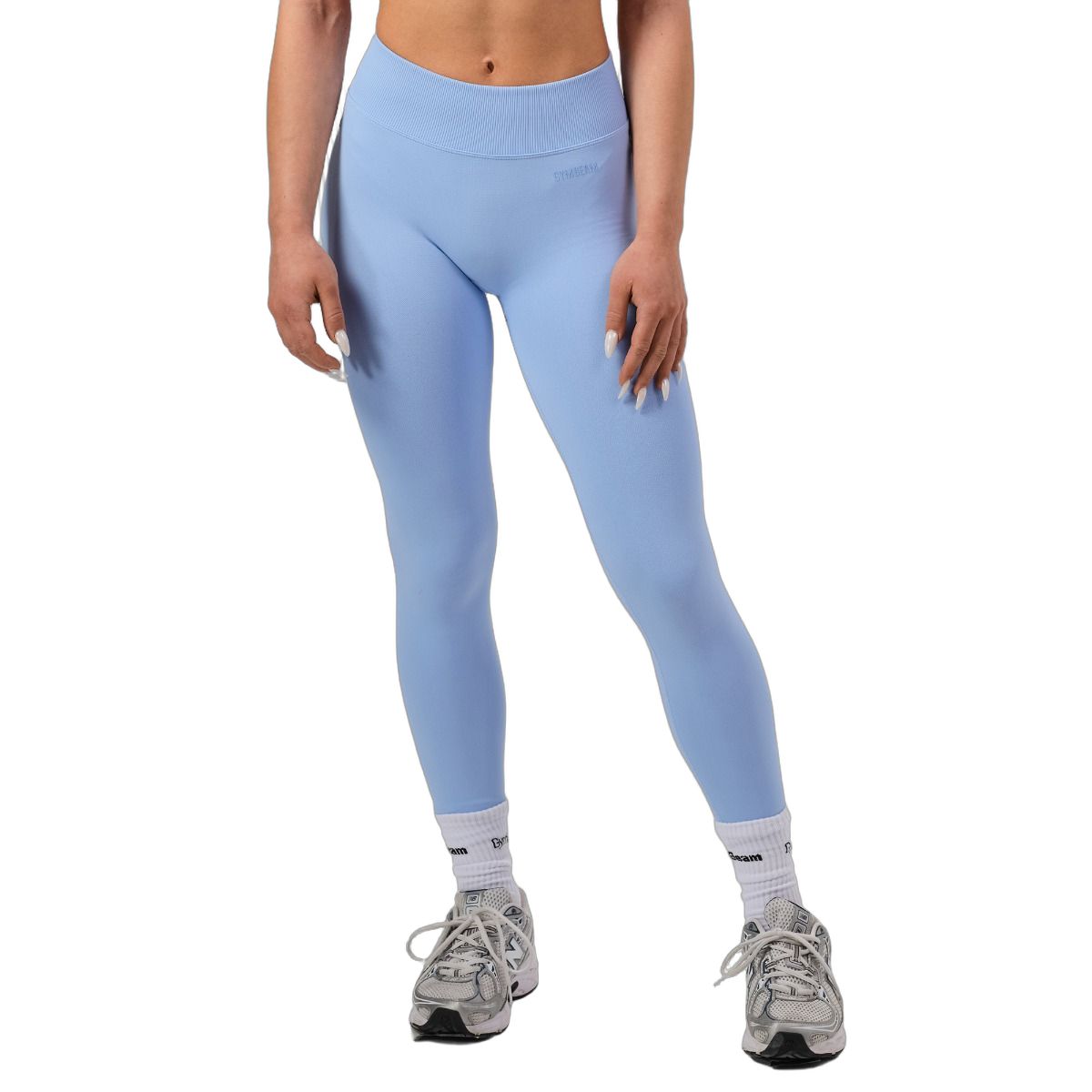 GymBeam Leggings Frauen nahtlos mit hohem Bund NEO Sky