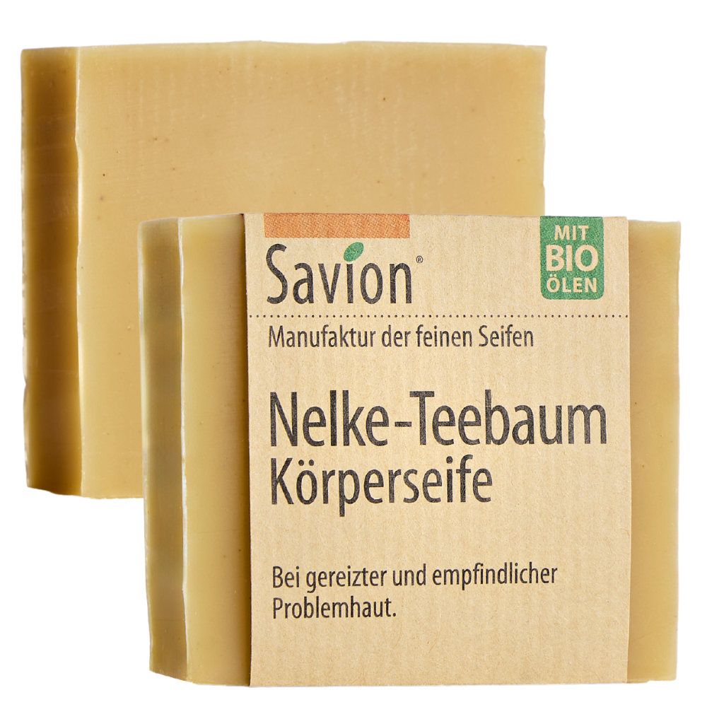 Savion Körperseife Nelke-Teebaum hilft gegen Ekzemen und Juckreiz