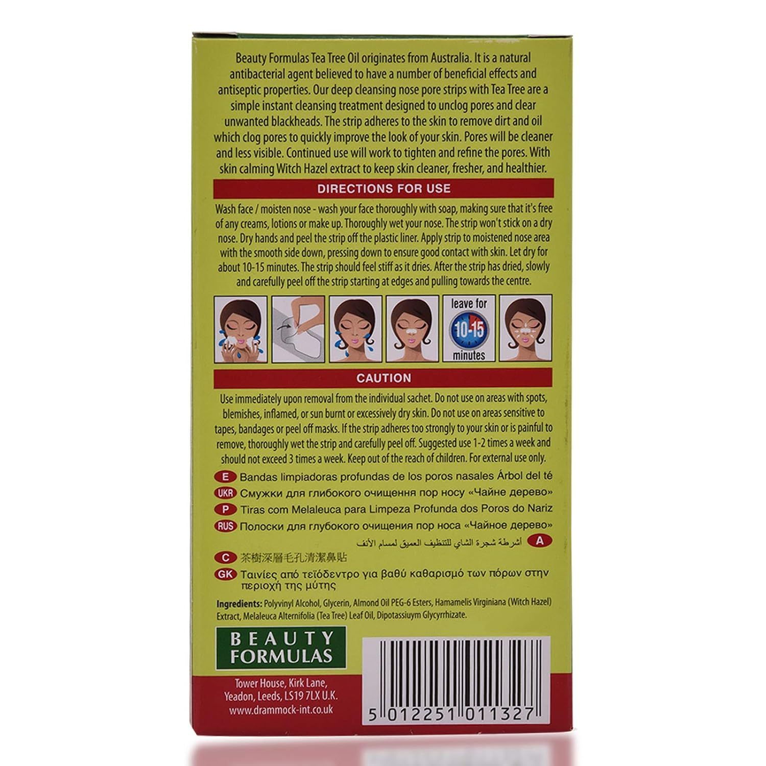 Beauty Formulas Tea Tree Nasen-Porenstrips