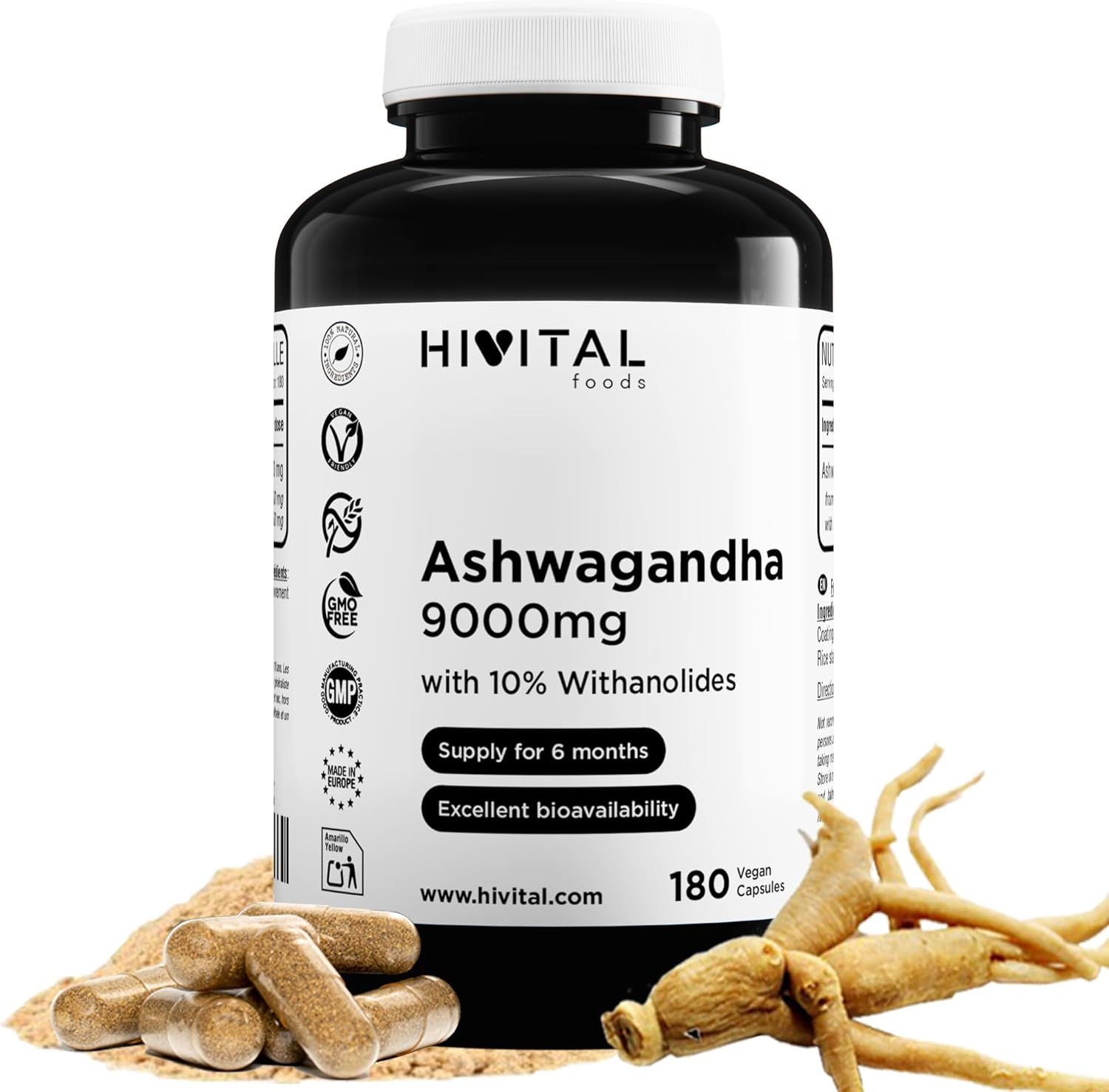 Capsule HIVITAL Ashwagandha 9000 mg