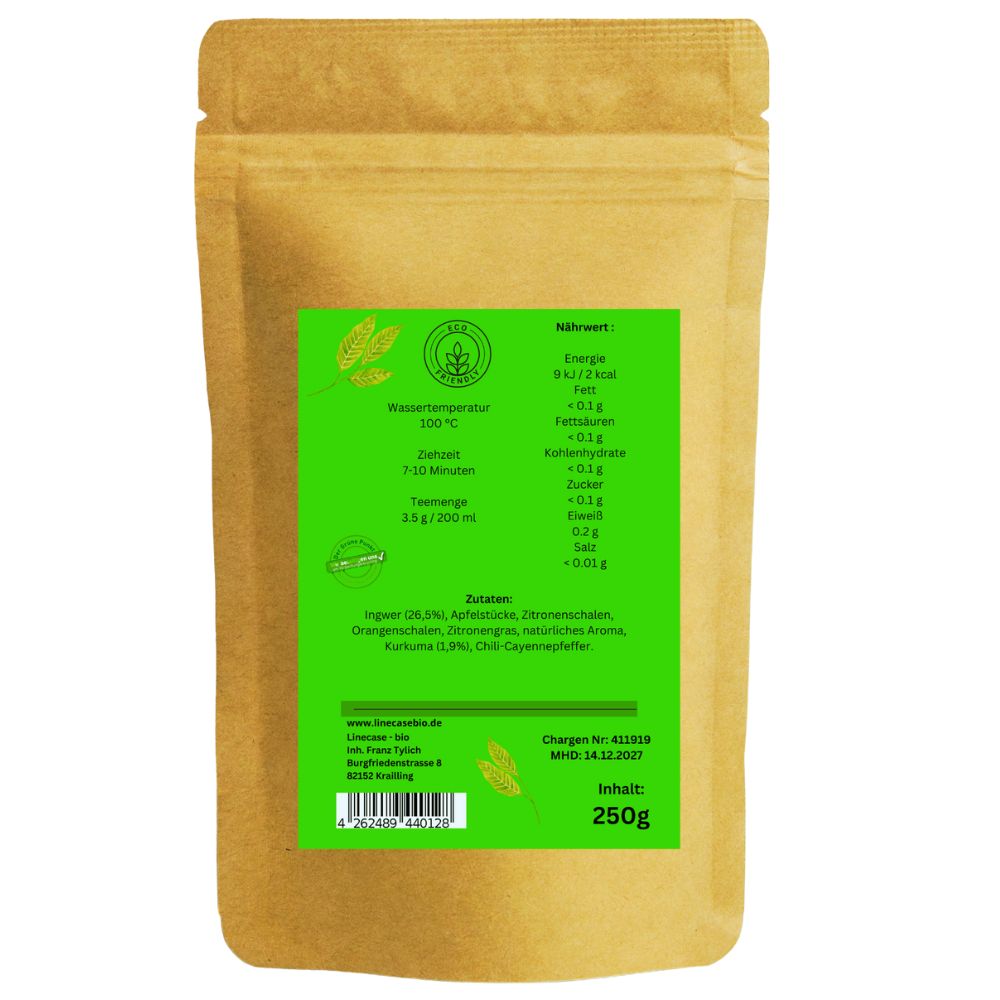 Linecase - Kurkuma Ingwer Limette Tee