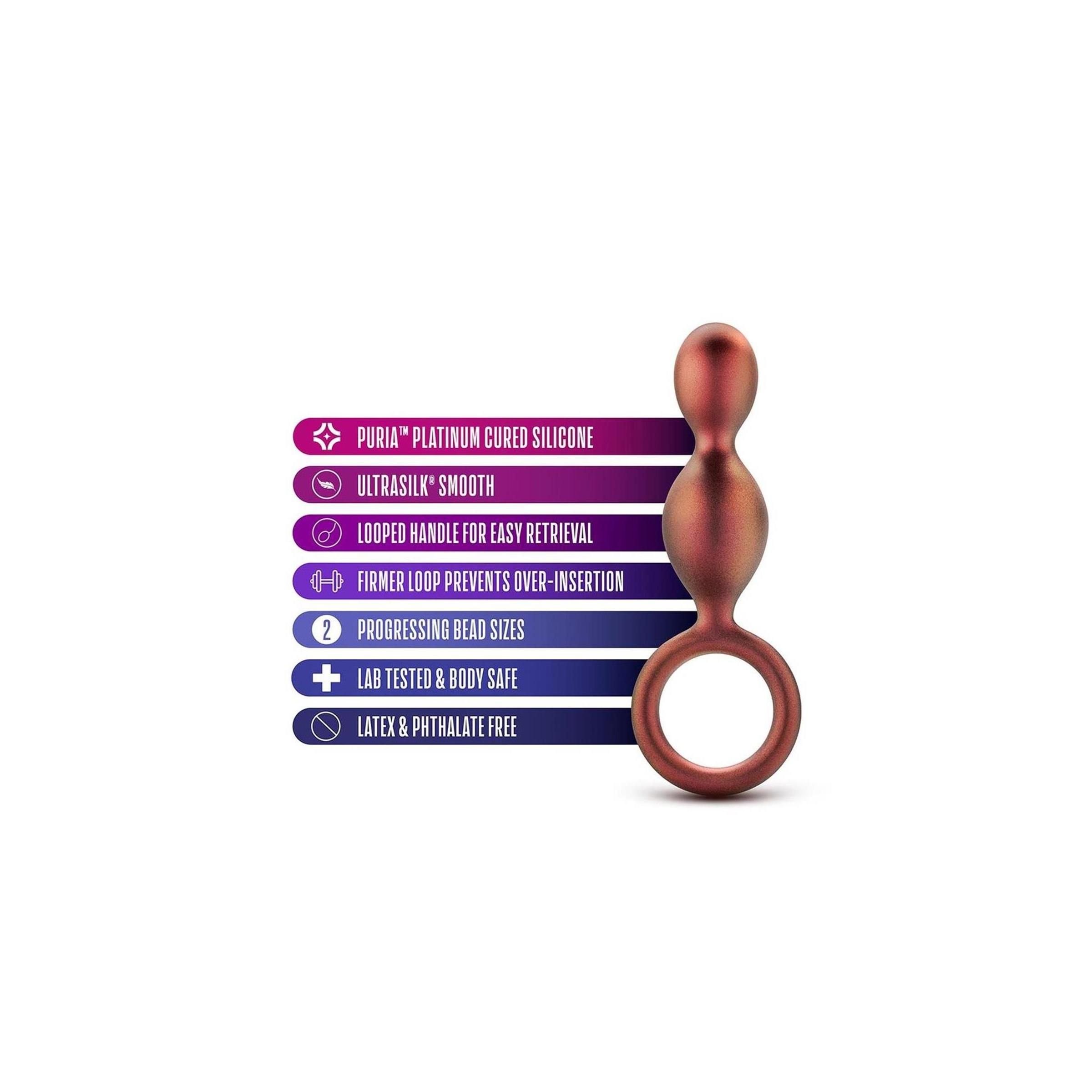 Blush - ANAL ADVENTURES MATRIX SPIRAL LOOP Plug COPPER
