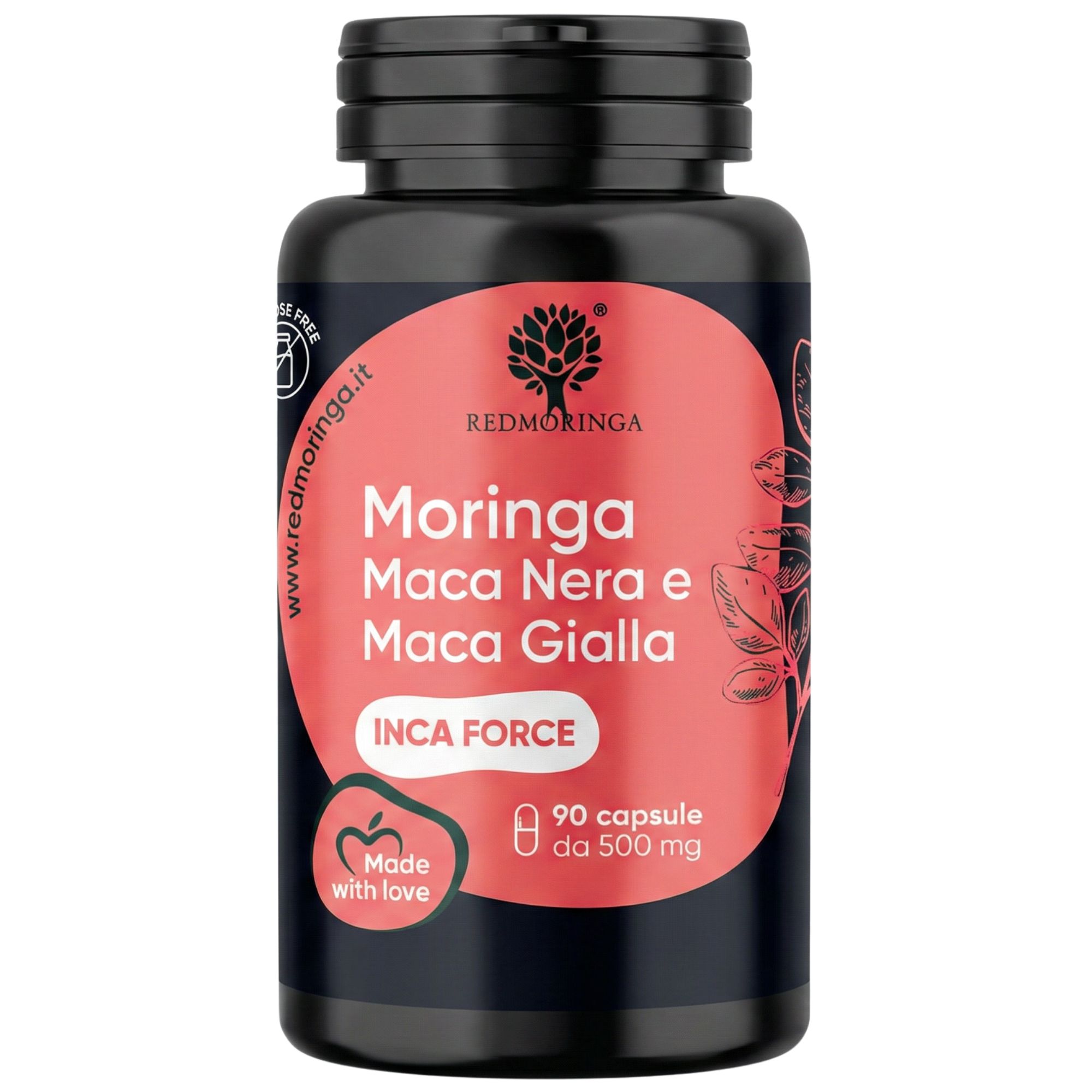 RedMoringa INCA FORCE Maca Nera e Gialla 100:1 90 Capsule
