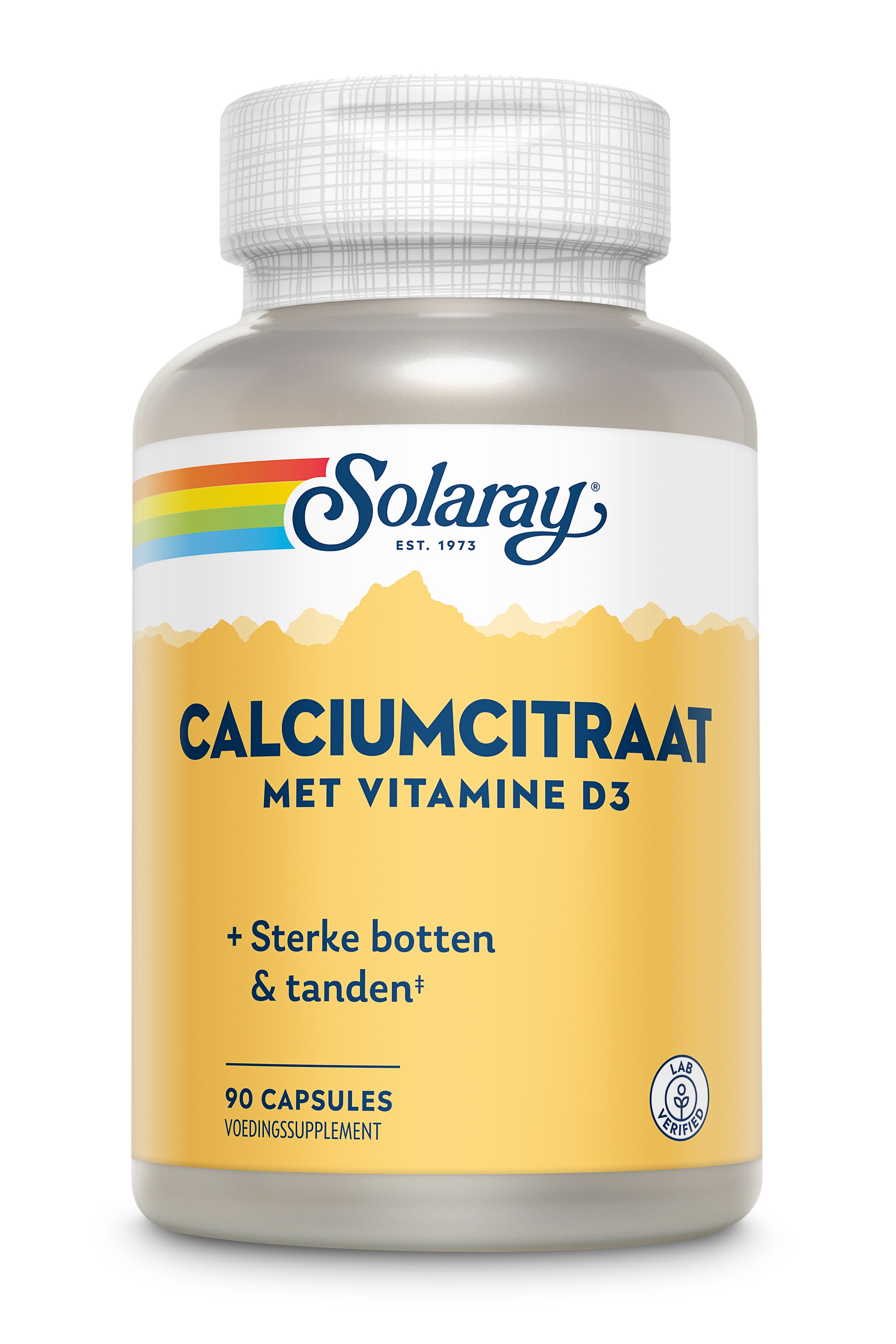 Solaray Calciumcitraat mit Vit D3 90 St Kapseln