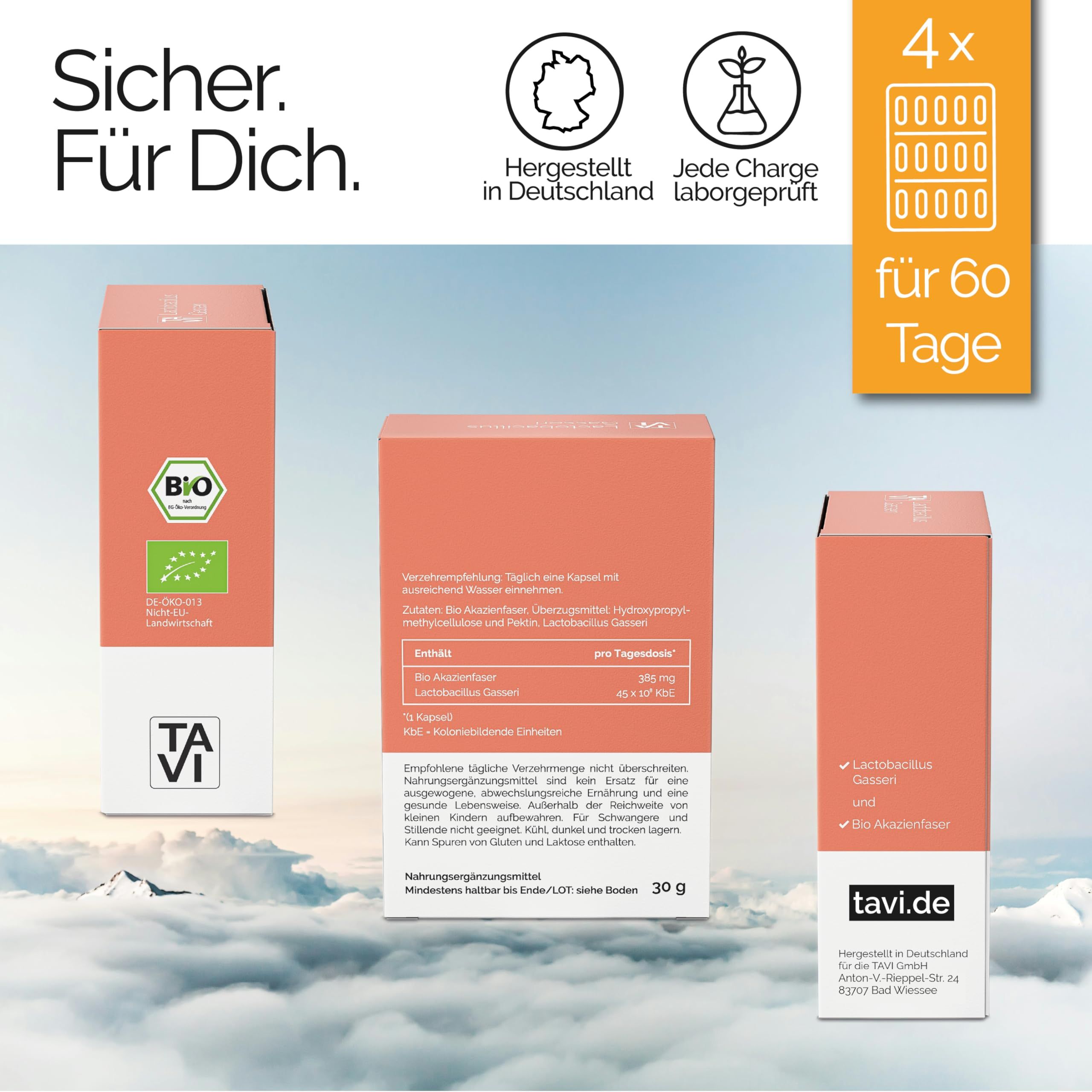 TAVI® Lactobacillus Gasseri Bio Kapseln (L. gasseri DSM 32751, lebende Bakterien)