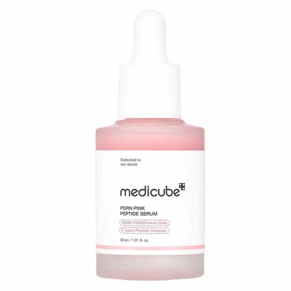 Medicube PDRN Pink Peptide Serum Flasche mit Pipette, 30 ml.