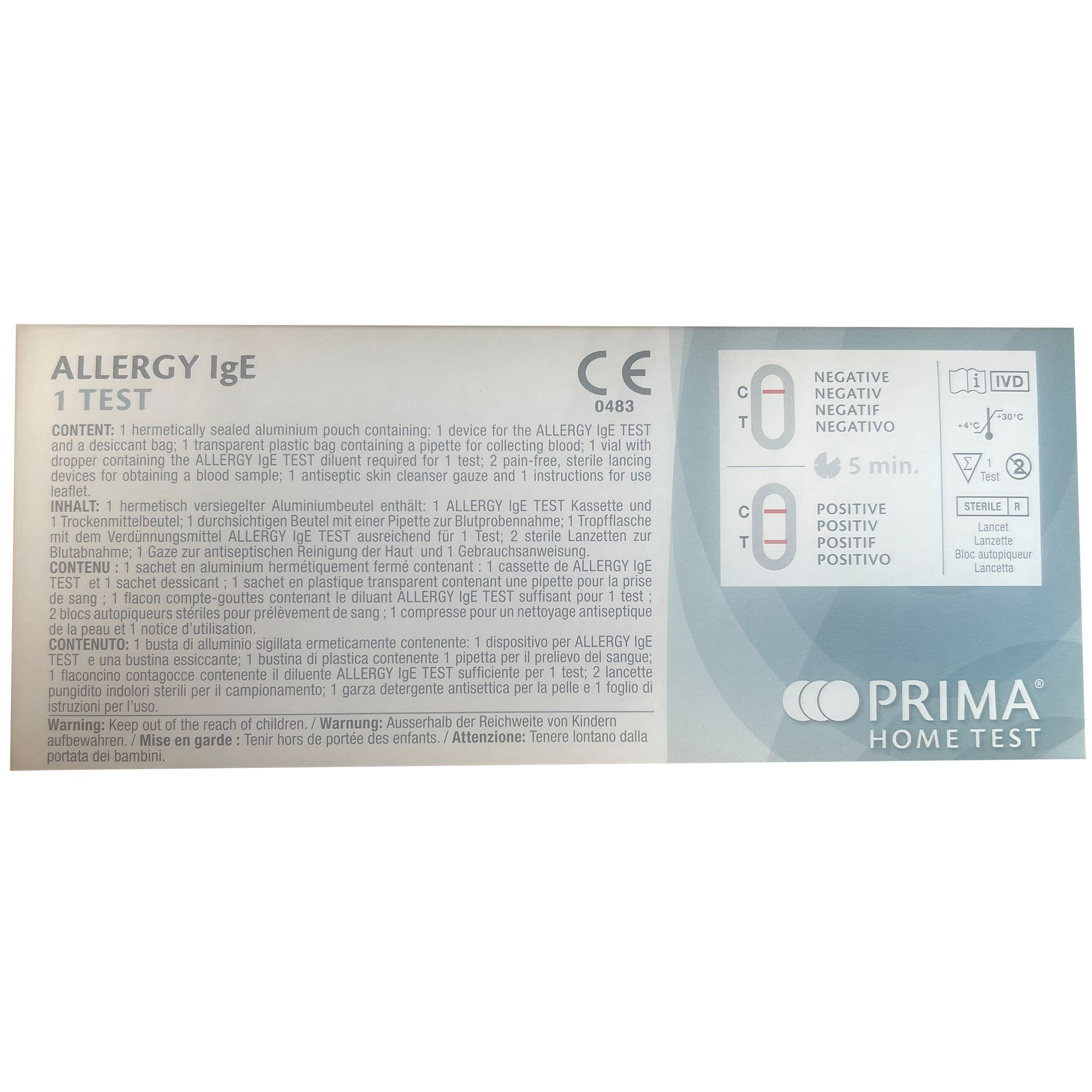 Prima | Allergie IgE Home Test 1 St