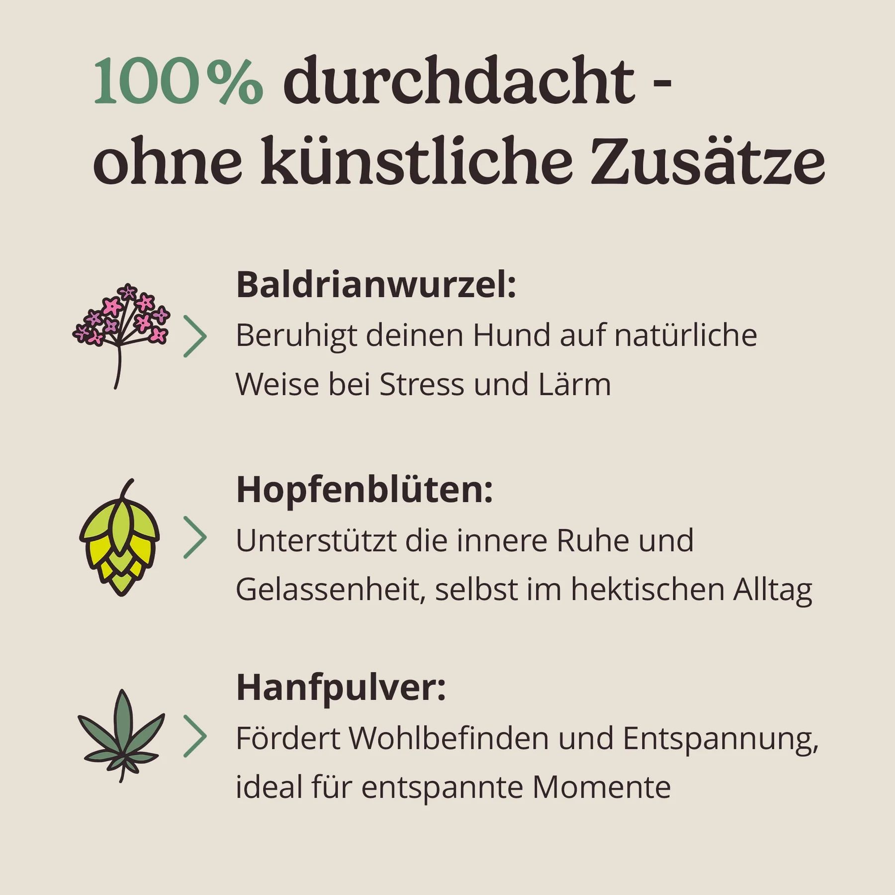 Hunderunde Futtertopping Ruhe & Gelassenheit