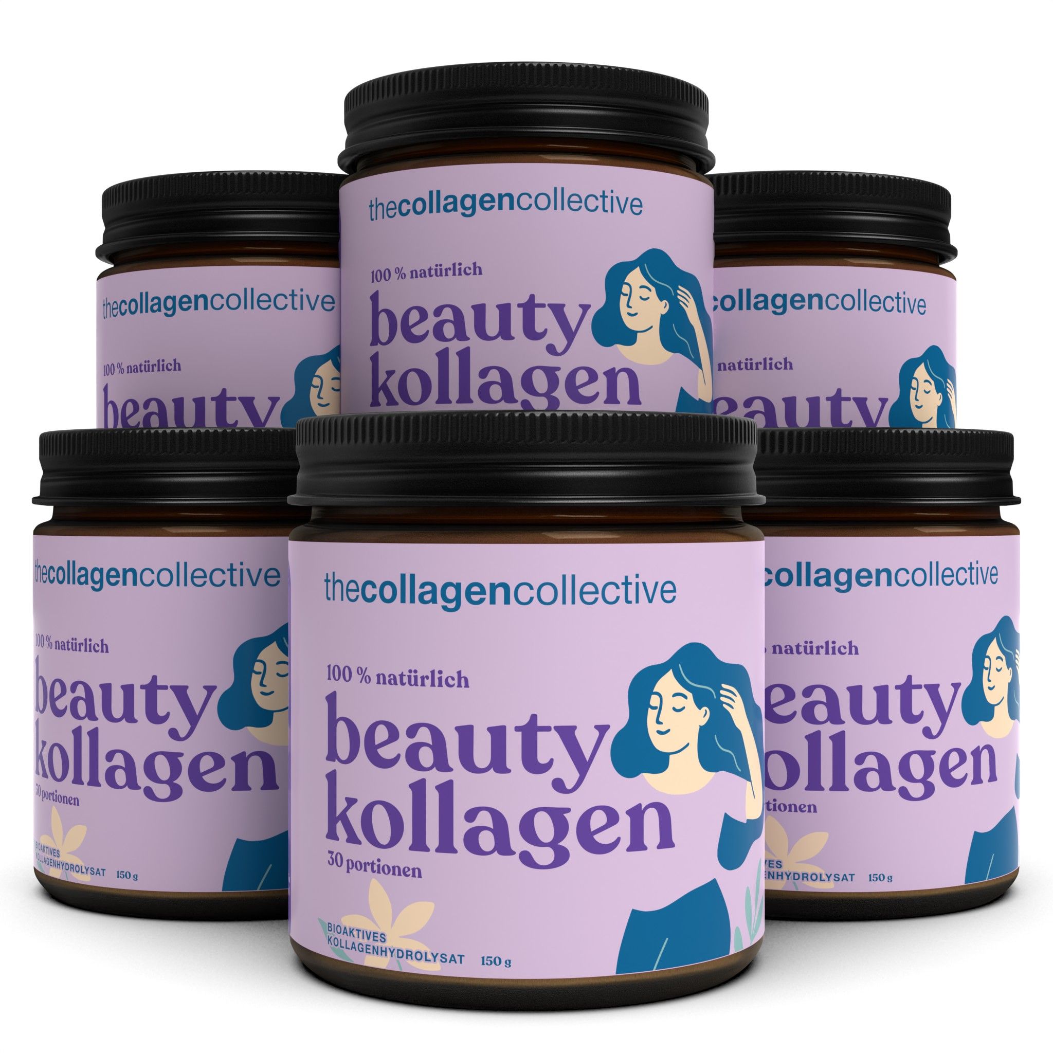 The Collagen Collective: Beauty Kollagen Pulver 6x150 g