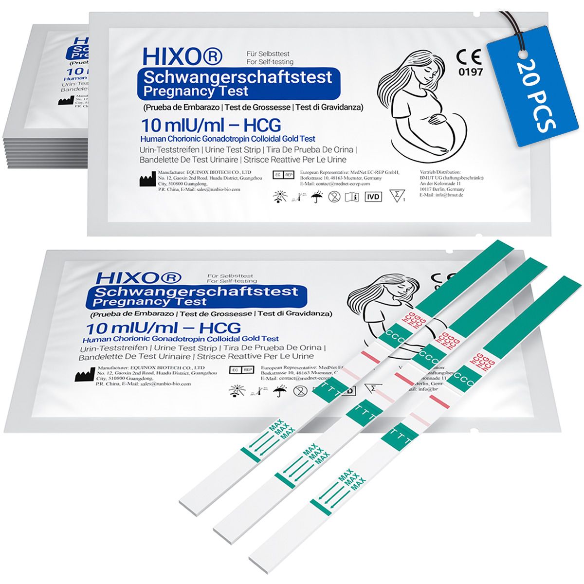HIXO Schwangerschaftstest Ultrafrüh 10 mIU/ml (HCG)