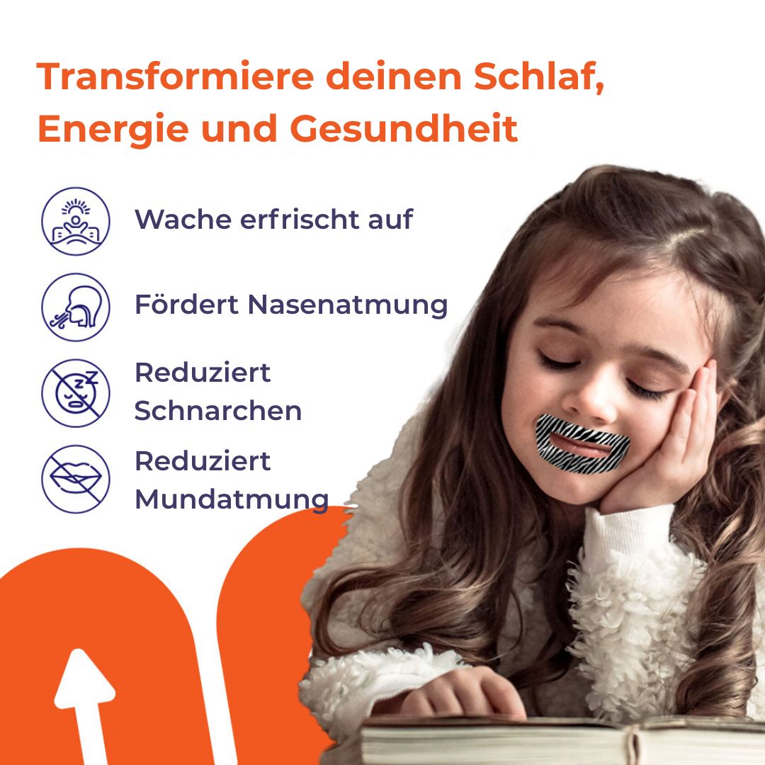 Myotape Kinder Sensitiv: Fördert Nasenatmung, reduziert Schnarchen und Mundatmung.