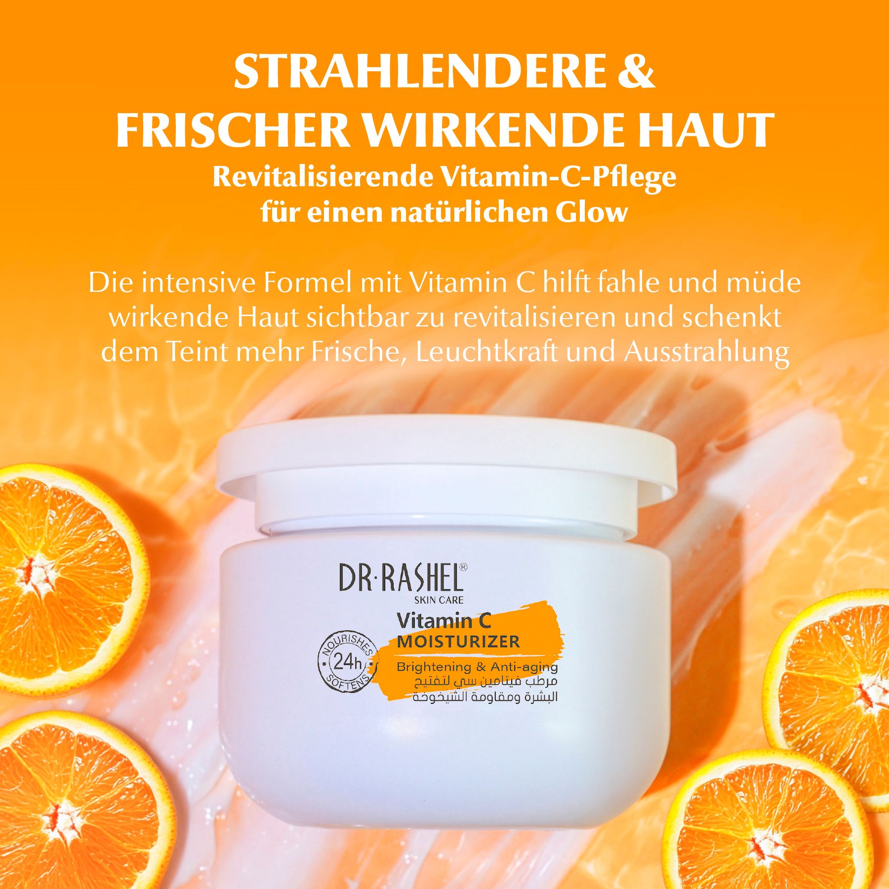 DR.RASHEL Tagescreme Vitamin C Aufhellende Feuchtigkeitscreme für Hautpflege