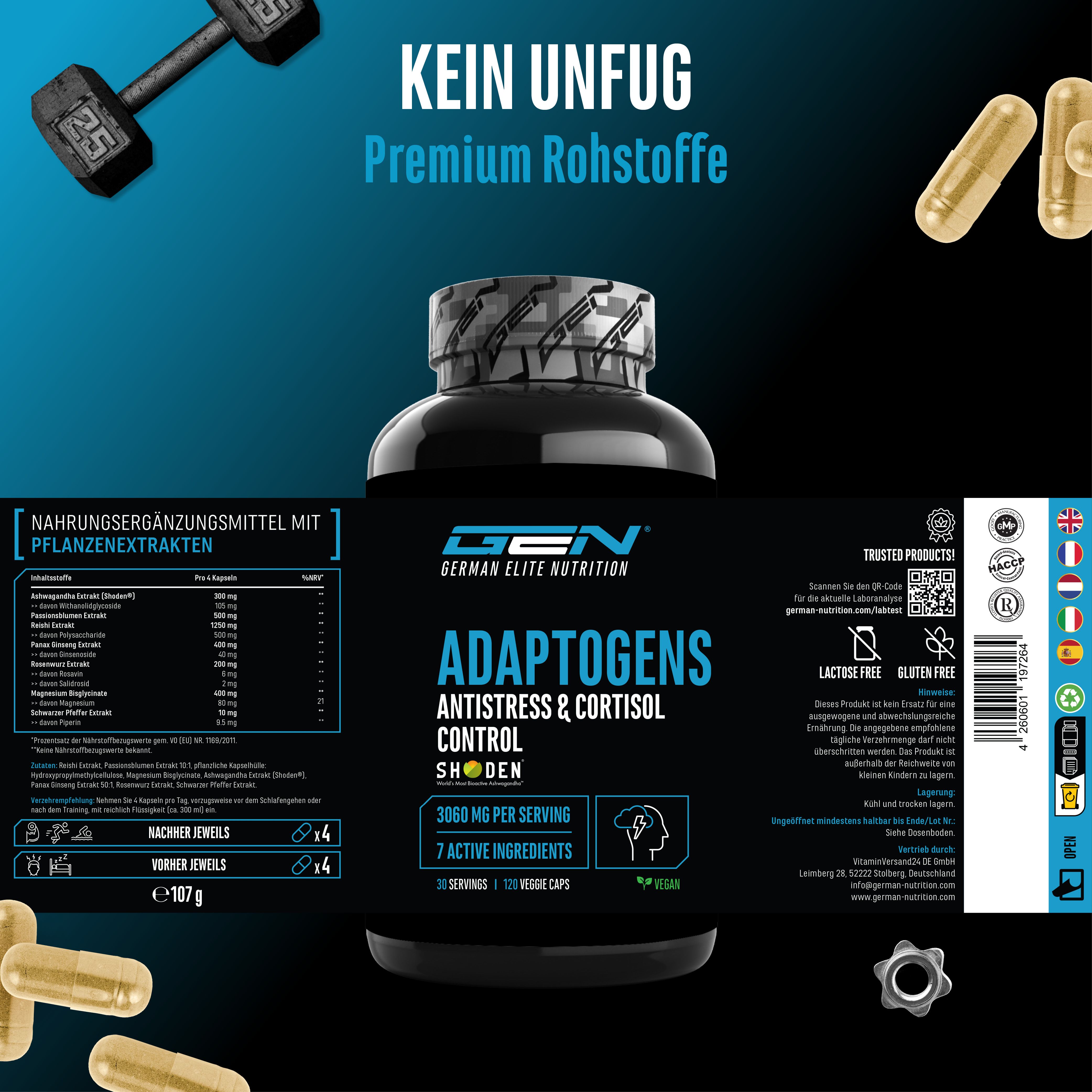 GEN Adaptogens - Antistress & Cordisol Control