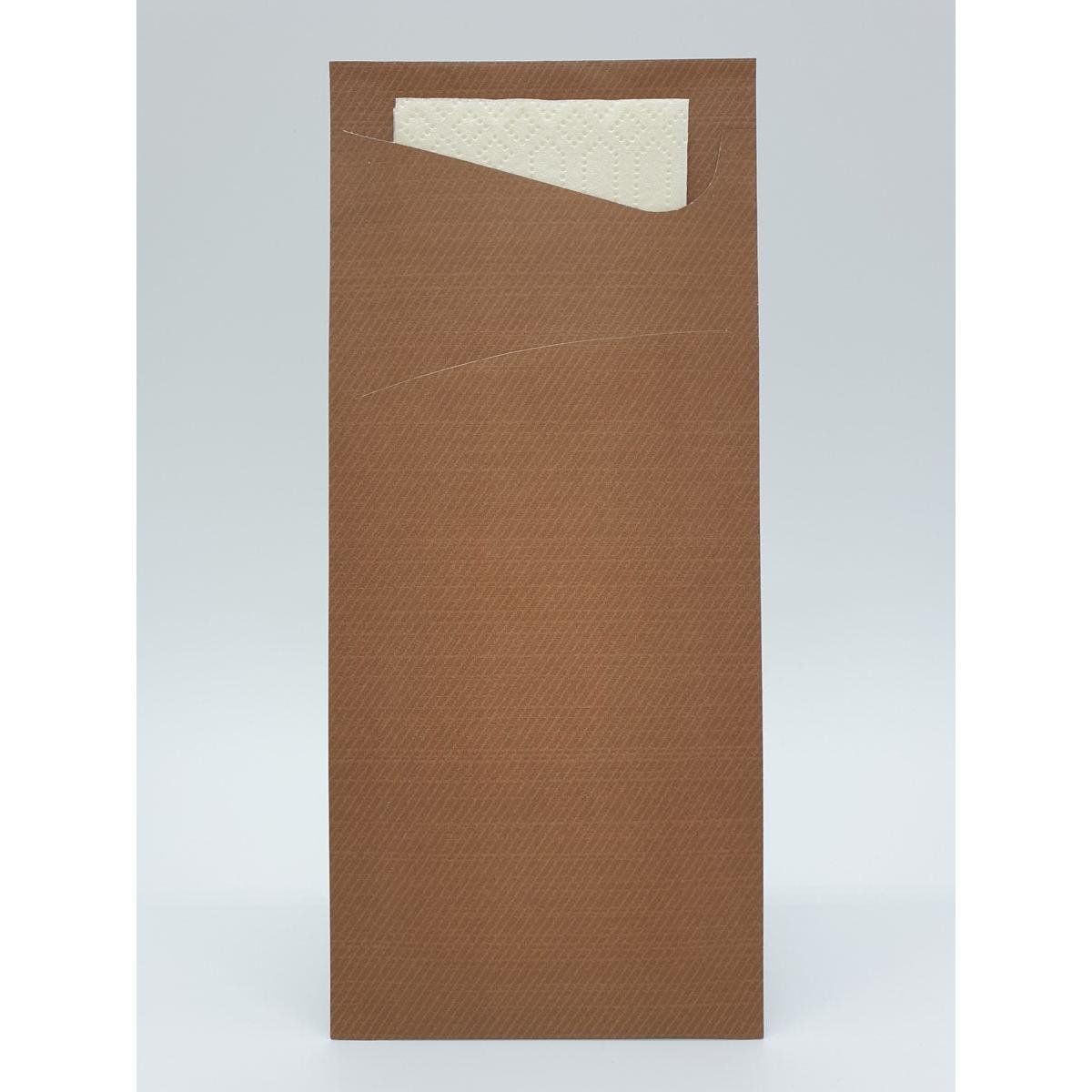 Sacchetto Zelltuch 190 x 85 mm chestnut/cream 2500 St Tücher