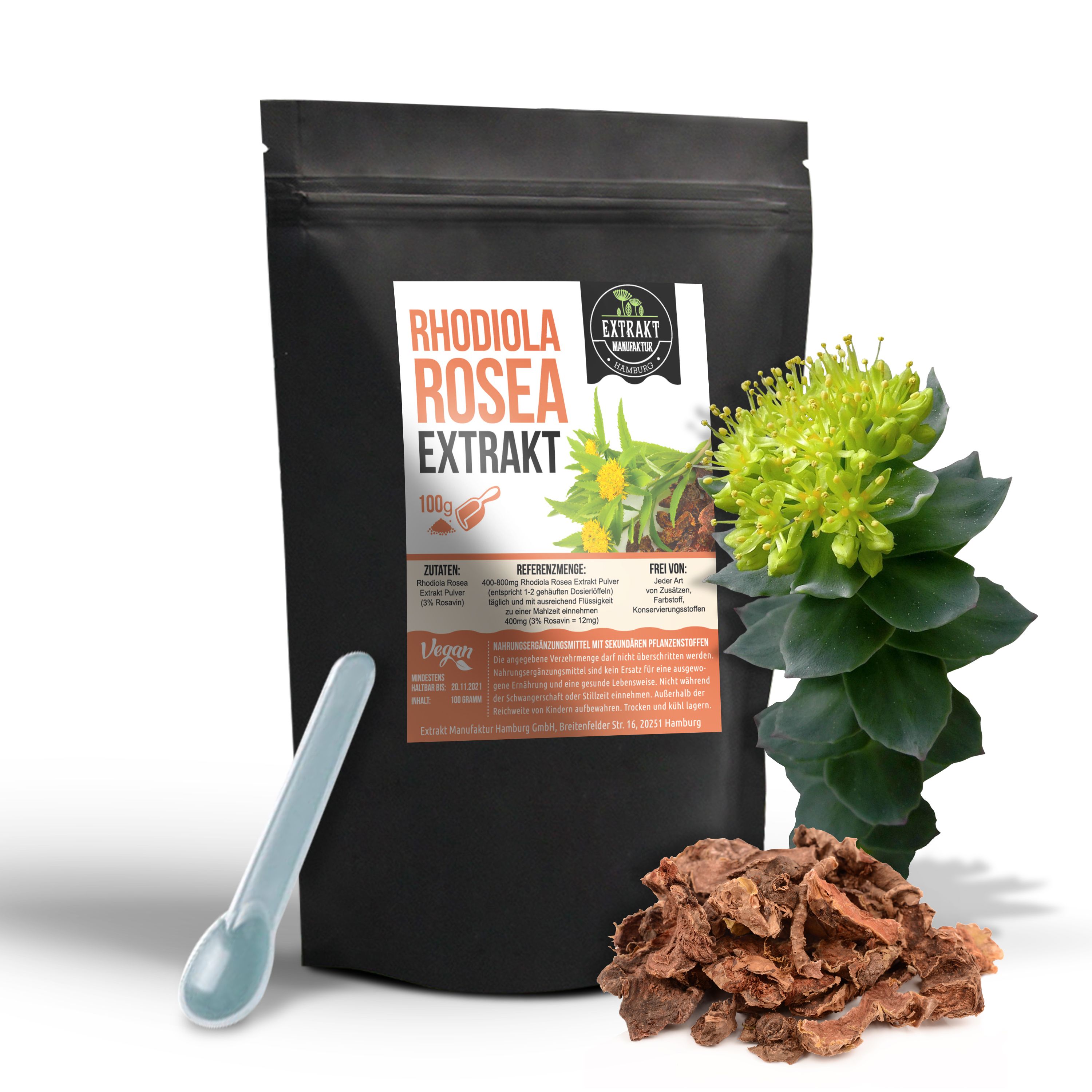 Extrakt Manufaktur Rhodiola Rosea Pulver 100 g