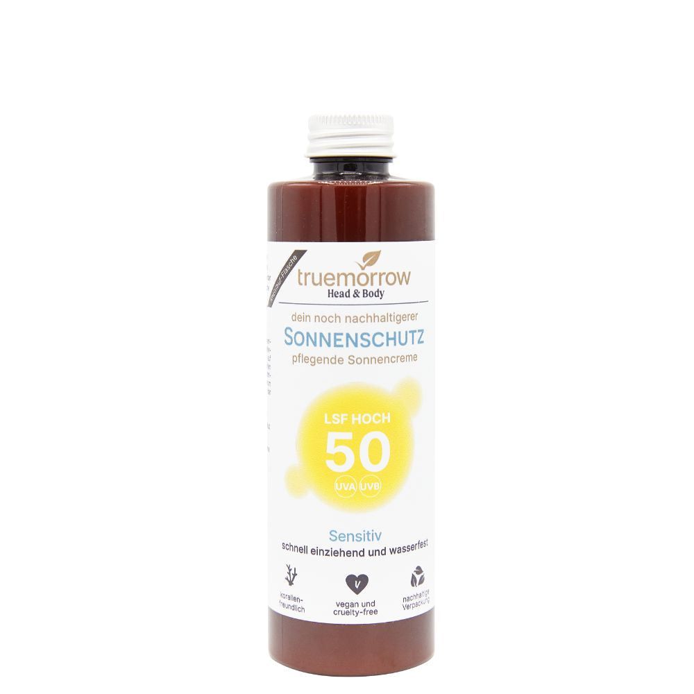 truemorrow Pflegende Sonnencreme - Sensitiv (200 ml) LSF 50 Nachfüllflasche