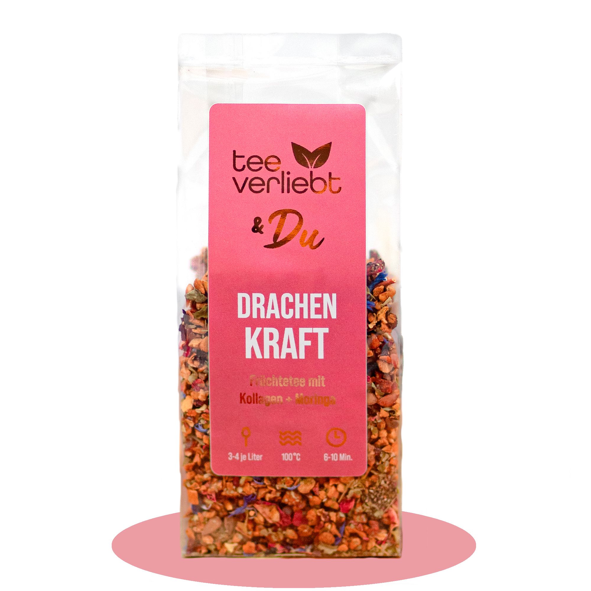 teeverliebt & Du - Drachenkraft loser Kollagen- Früchtetee