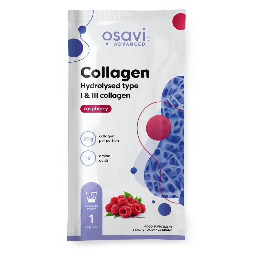 Osavi Hydrolysiertes Kollagen Typ I & III, Himbeere