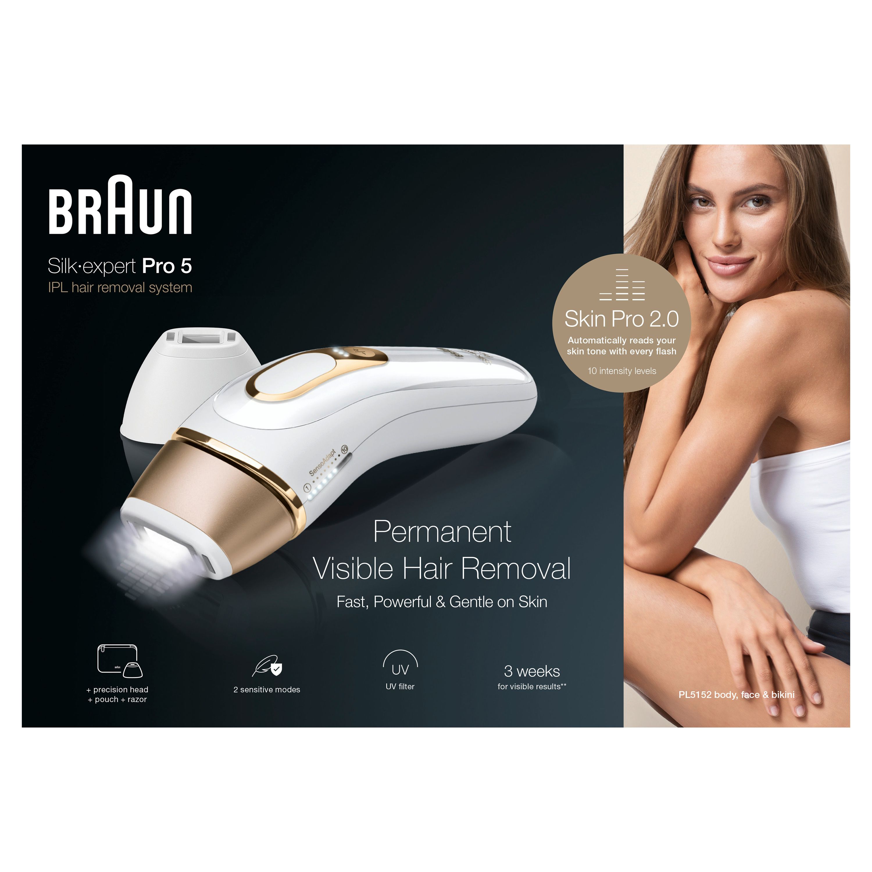 Braun - IPL "Silk-expert Pro - PL5152" in Weiß/Gold