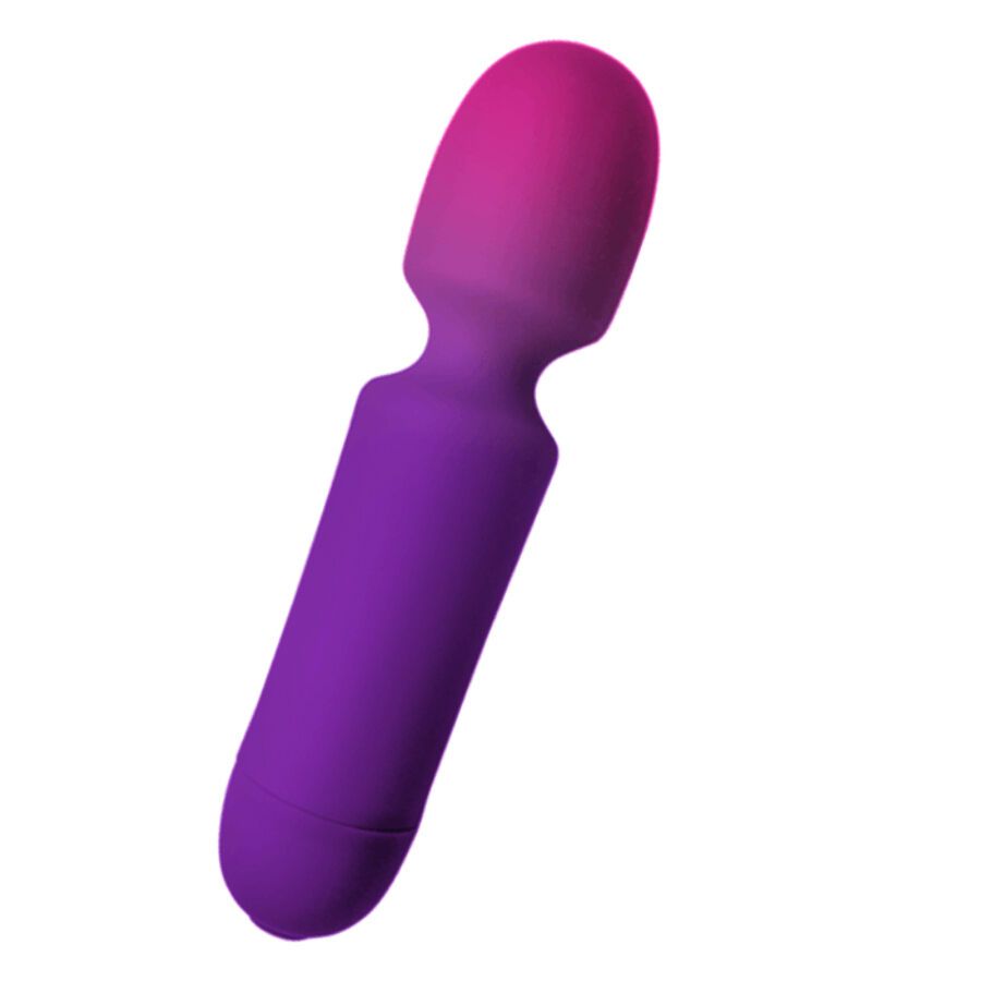 Lila Vibrator mit Farbverlauf von Lila zu Pink. Auf weißem Hintergrund.