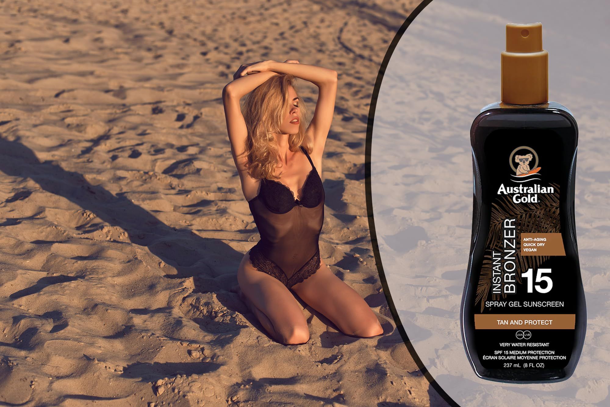 Australian Gold SPF15 Spray Gel & Bronzer