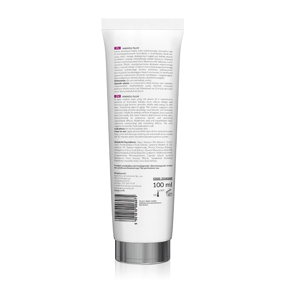 APIS KAKADU PLUM, Pflaumen-Maske, Anti - Aging