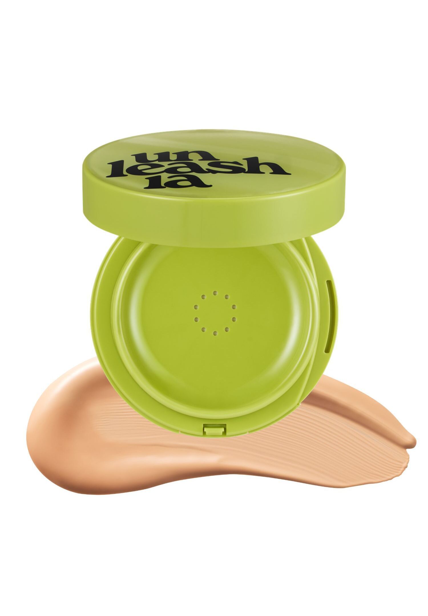 unleashia Healthy Green Cushion #27W Peach Tan Foundation