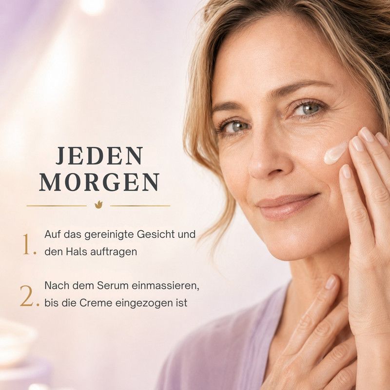 Lila Tiegel mit Anti-Aging Tagescreme, 50 ml.