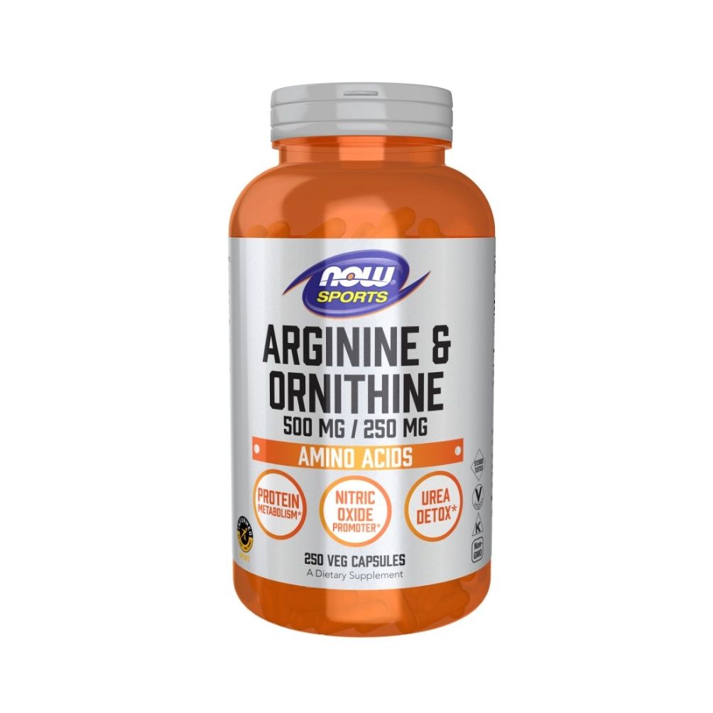 NOW Foods Arginin & Ornithin Aminosäuren 250 St
