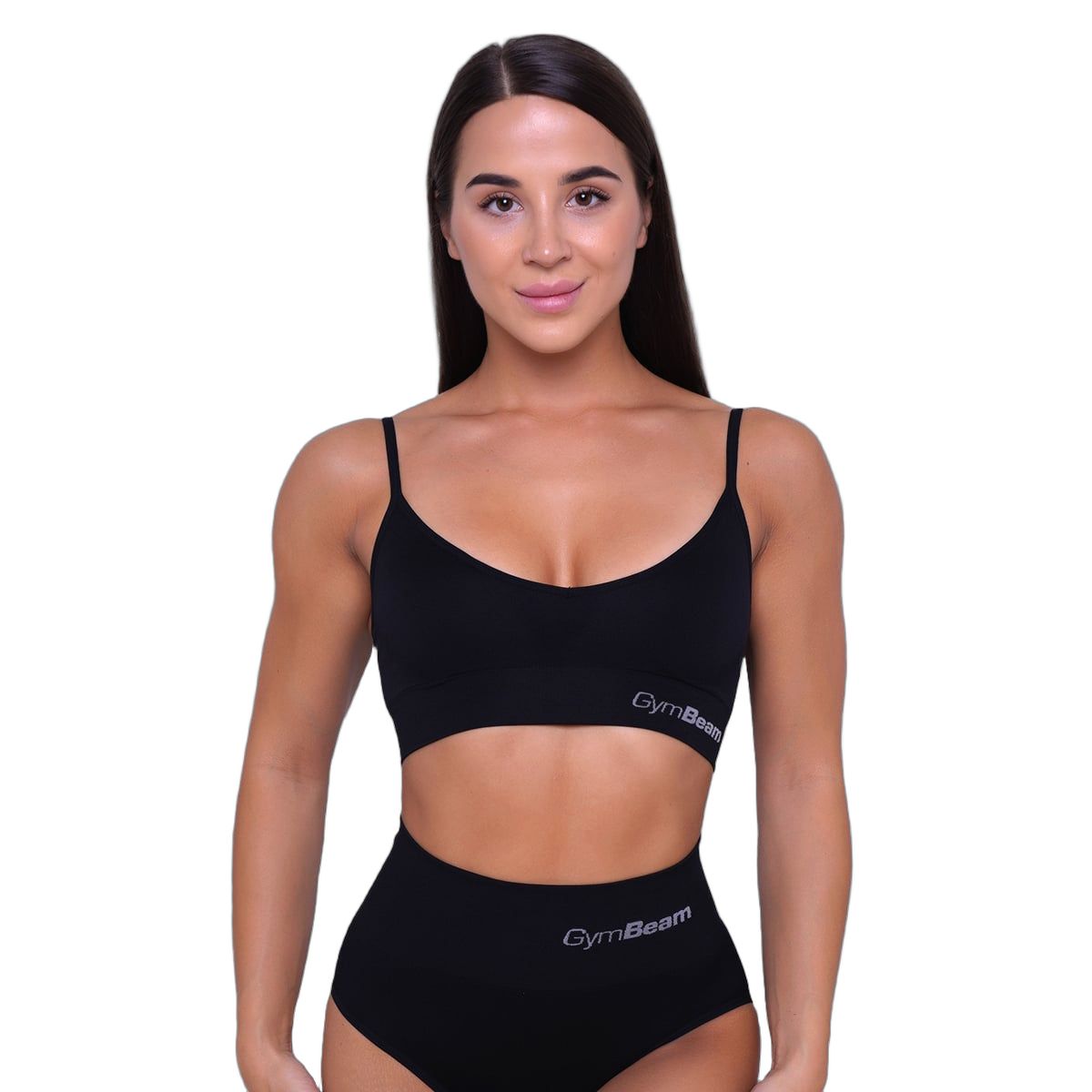 GymBeam Sport-BH Damen Triangle mit verstellbaren Trägern in Schwarz 1 St