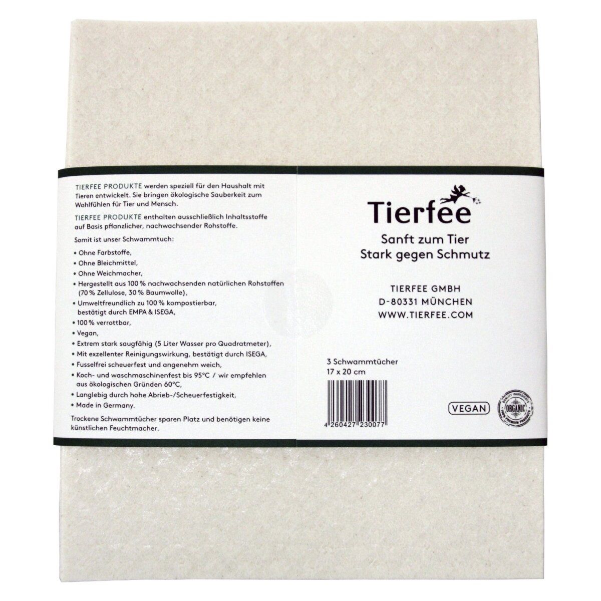 Tierfee Öko-Schwammtücher