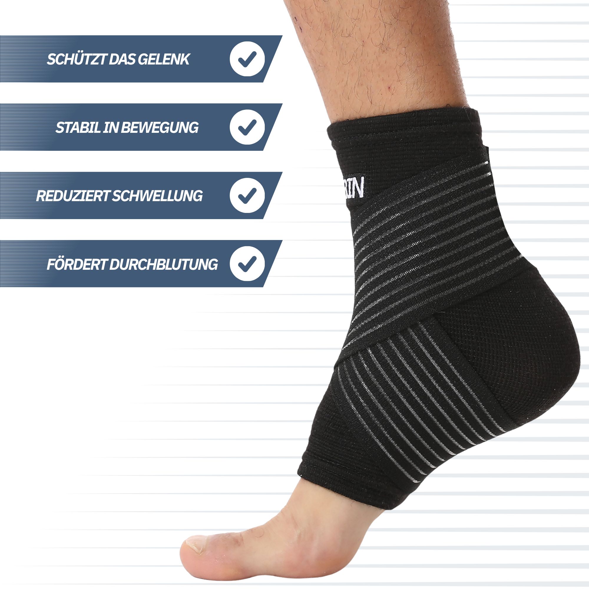 Trebin Sprunggelenkbandage mit Gurt
